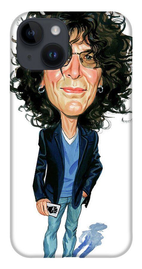 Howard Stern iPhone 14 Case featuring the painting Howard Stern by Art 