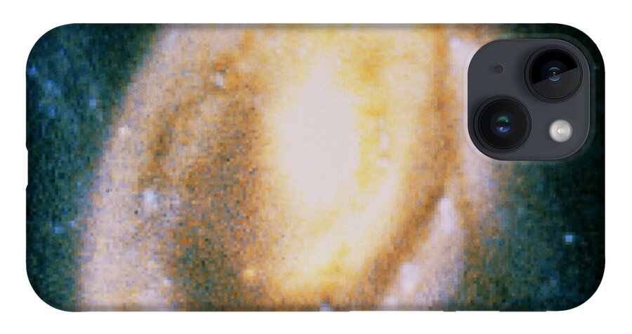 Cartwheel Galaxy iPhone 14 Case featuring the photograph Hst Image Of Core Of Cartwheel Galaxy by Nasa/esa/stsci/k.borne/science Photo Library