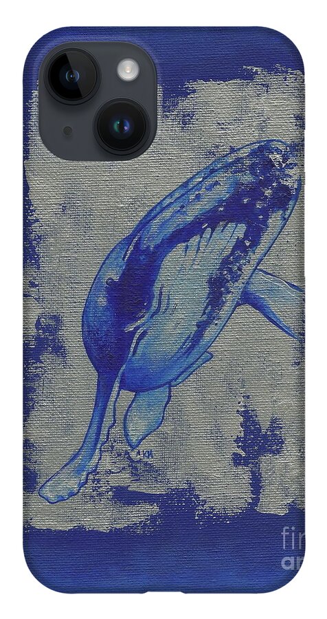 Humpback Whale iPhone Case featuring the painting Humpback whale by Konni Jensen