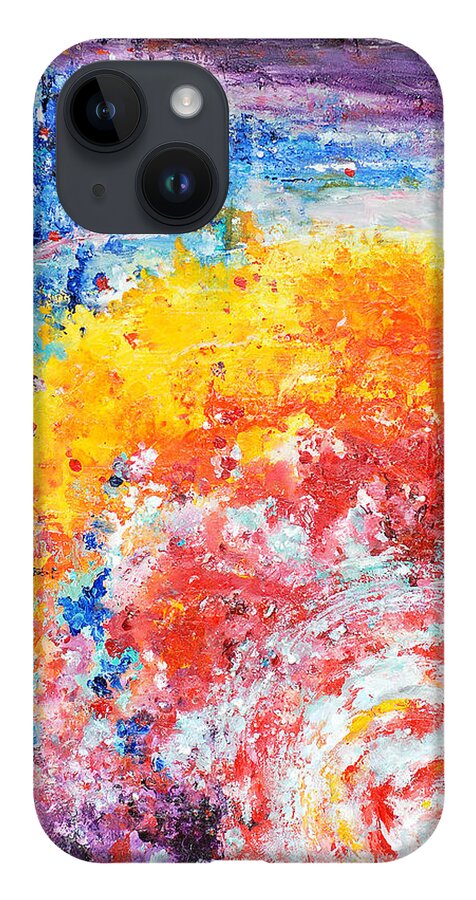 Contemporary Impressionism iPhone 14 Case featuring the painting Hurricane 2 by Helen Kagan