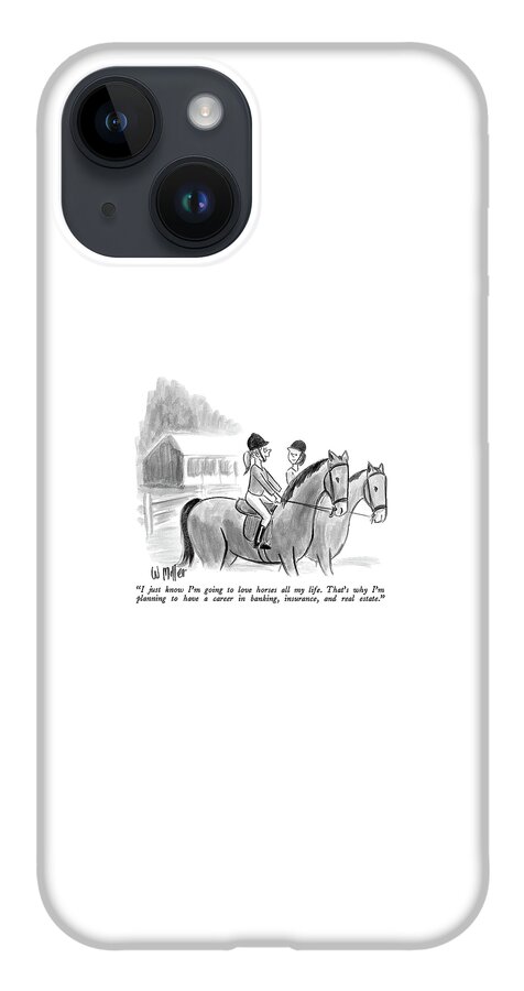 I Just Know I'm Going To Love Horses All My Life iPhone 14 Case