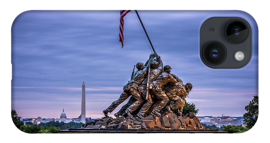 Iwo Jima Monument iPhone 14 Case featuring the photograph Iwo Jima Monument by David Morefield