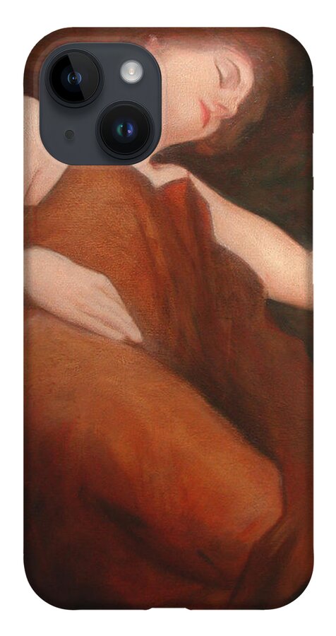 Sensuous iPhone 14 Case featuring the painting James Bay Interior by David Ladmore