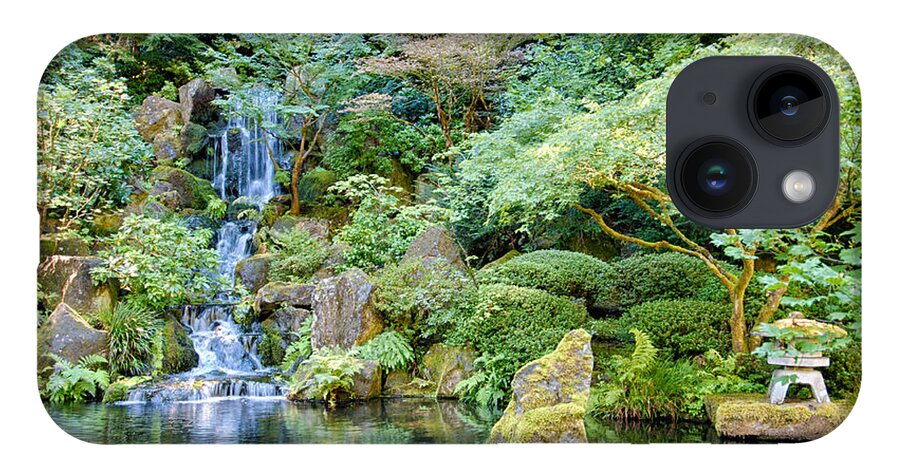Japanese Garden iPhone 14 Case featuring the photograph Japanese Garden Zen II - Washington Park - Portland - Oregon by Bruce Friedman