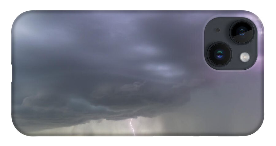 Kansas iPhone 14 Case featuring the photograph Kansas Thunderstorm by Rob Graham