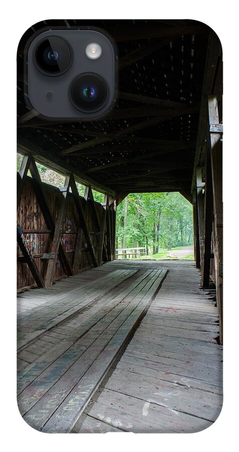 Covered iPhone Case featuring the photograph Kidd's Mill Covered Bridge by Weir Here And There