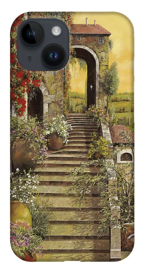 Arch iPhone Case featuring the painting La Scala Grande by Guido Borelli