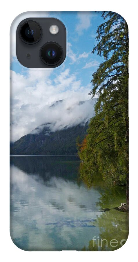 Lake Bohinj iPhone Case featuring the photograph Lake Bohinj after rain - Slovenia by Phil Banks