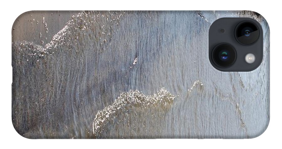 Abstract iPhone Case featuring the photograph Lake Erie Shore at Sandusky Bay by Andrea Lazar