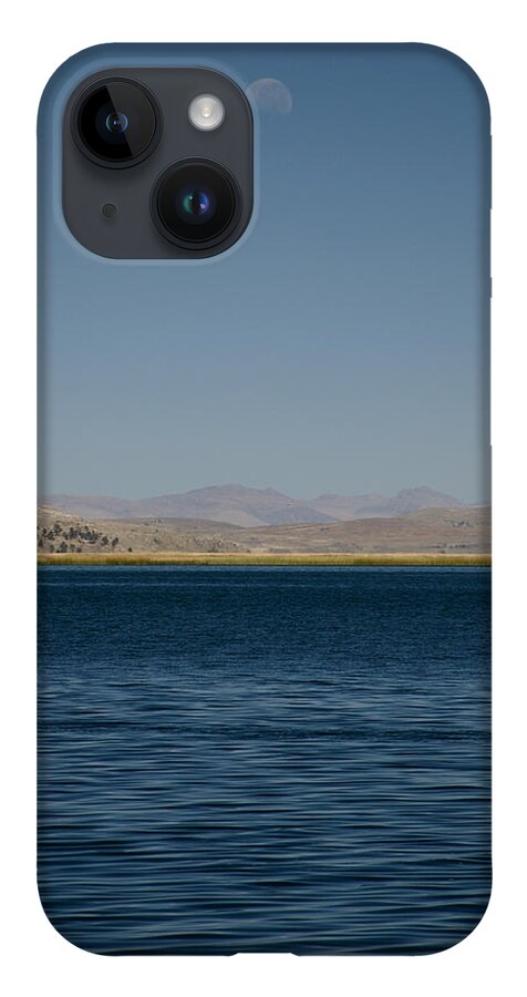 Peru iPhone 14 Case featuring the photograph Lake Moonrise by Owen Weber