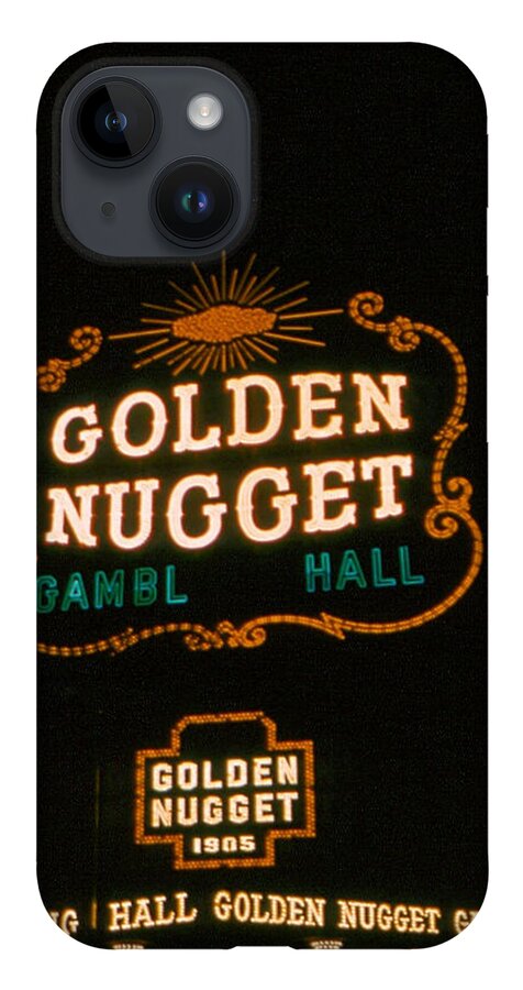 Golden Nugget iPhone 14 Case featuring the photograph Las Vegas Light 3 by Cathy Anderson