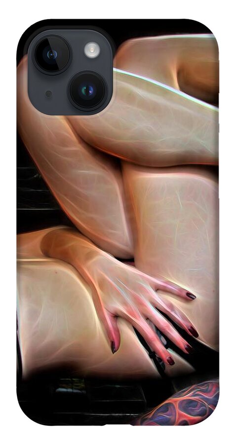 Fantasy iPhone Case featuring the painting Legs by Jon Volden