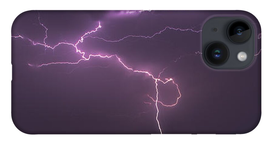 Kansas iPhone 14 Case featuring the photograph Lightning by Rob Graham