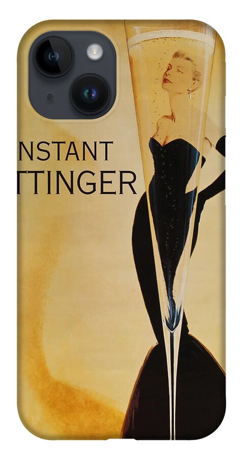L'instant Taittanger iPhone 14 Case featuring the digital art L'Instant Taittinger by Georgia Fowler