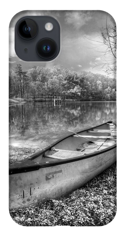 Appalachia iPhone Case featuring the photograph Little Bit of Heaven Black and White by Debra and Dave Vanderlaan
