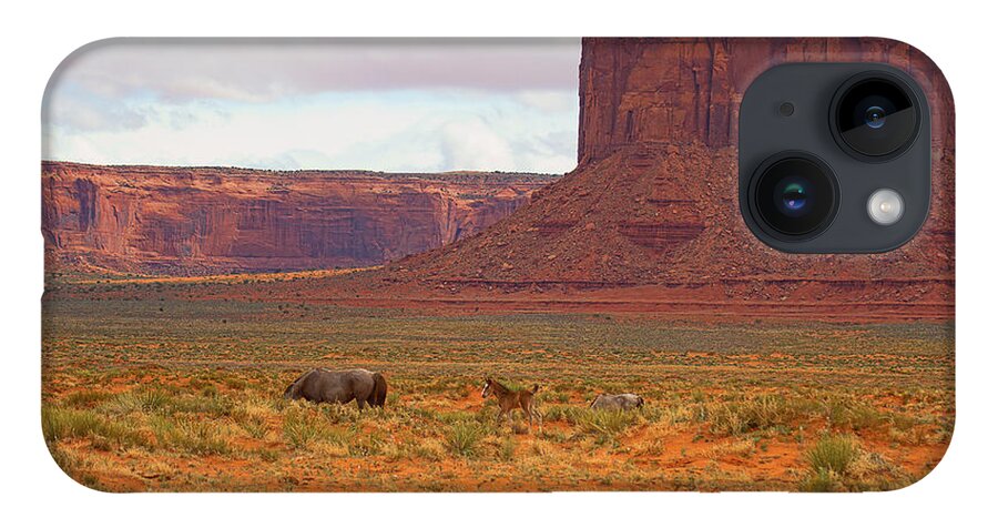 Red Soil iPhone 14 Case featuring the photograph Living Beneath the Butte by Jim Garrison