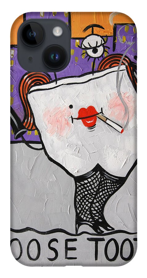  Loose Tooth Framed Prints iPhone 14 Case featuring the painting Loose Tooth by Anthony Falbo