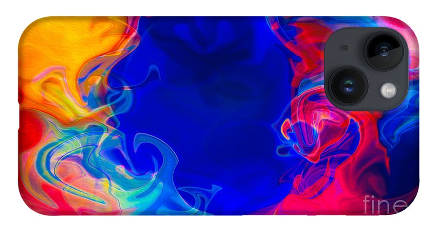 16x9 iPhone Case featuring the digital art Love and All of Its Mysteries Abstract Healing Art by Omaste Witkowski