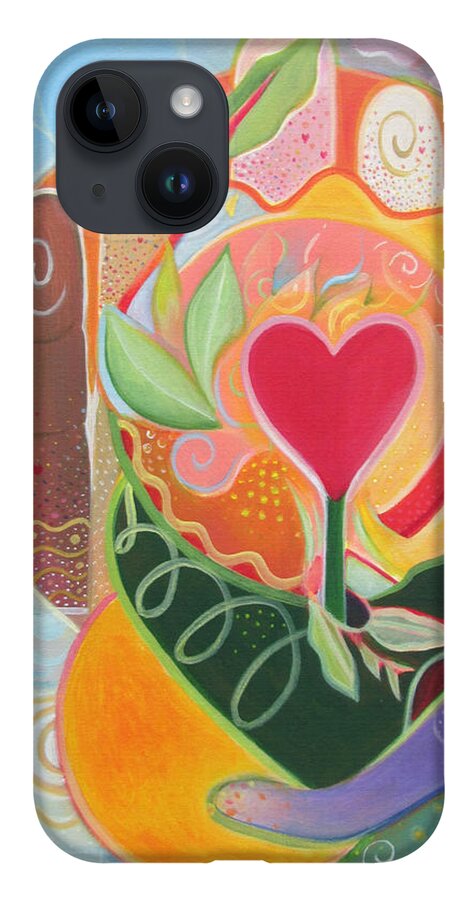 Love iPhone 14 Case featuring the painting Love Is Love by Helena Tiainen