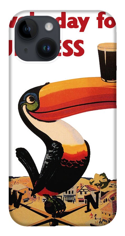 Lovely Day For A Guinness iPhone 14 Case featuring the digital art Lovely Day for a Guinness by Georgia Fowler