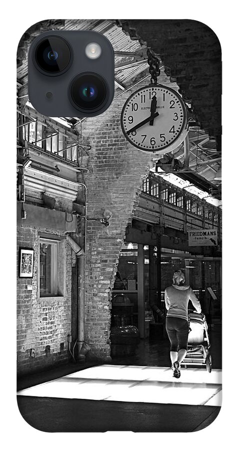 New York City iPhone 14 Case featuring the photograph Lunchtime at Chelsea Market by Rona Black