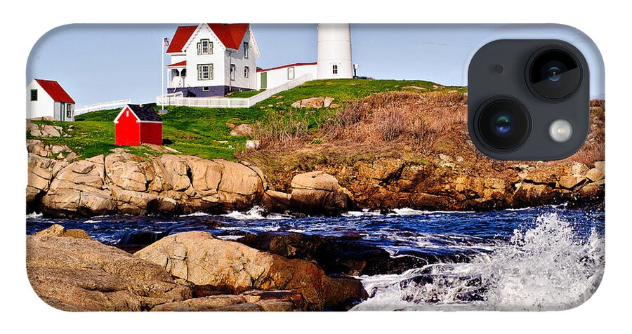 Nubble Light iPhone Case featuring the photograph Maine's Nubble Light by Mitchell R Grosky