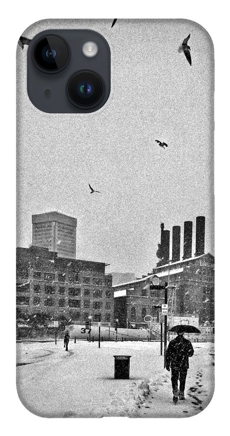 Baltimore Inner Harbor iPhone 14 Case featuring the photograph Making your way through the day by SCB Captures