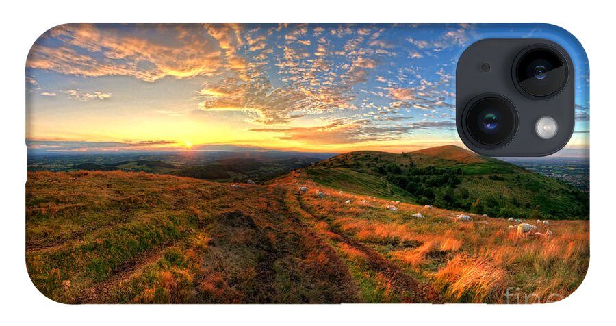 Yhun Suarez iPhone 14 Case featuring the photograph Malvern Hills Sunset 2.0 by Yhun Suarez