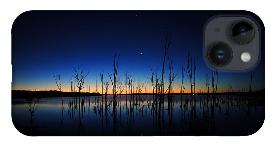 Manasquan Reservoir iPhone 14 Case featuring the photograph Manasquan Reservoir at Dawn by Raymond Salani III