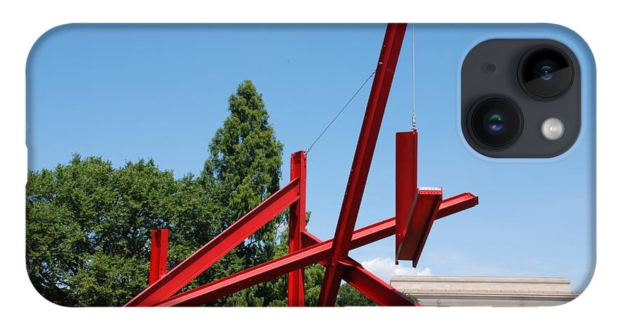 Mark Di Suvero Steel Beam Sculpture iPhone Case featuring the photograph Mark di Suvero Steel Beam Sculpture by Kenny Glover