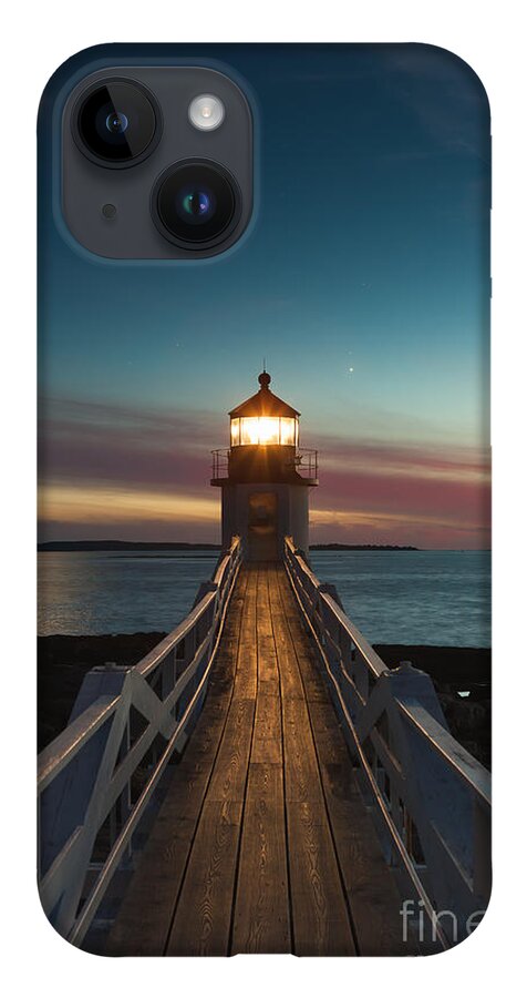 Clarence Holmes iPhone 14 Case featuring the photograph Marshall Point Light at Twilight I by Clarence Holmes