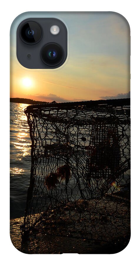 Maryland iPhone 14 Case featuring the photograph Maryland Crabber's Horizon by La Dolce Vita