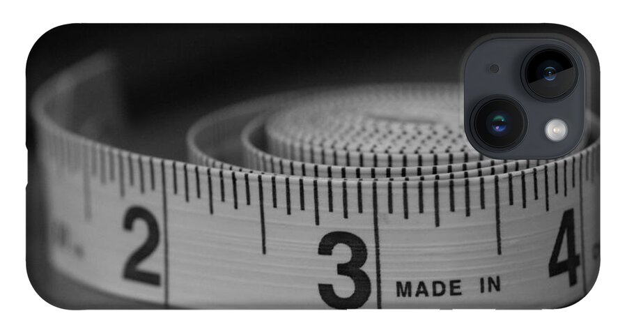 Tape Measure iPhone 14 Case featuring the photograph Measuring Up by Holden The Moment