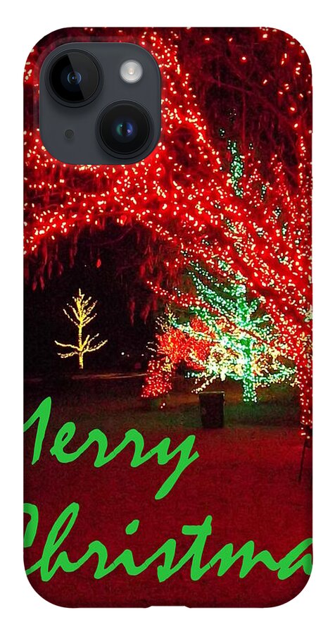 Seasons Greetings iPhone 14 Case featuring the photograph Merry Christmas by Darren Robinson