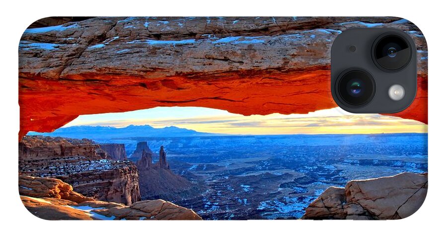 Canyonlands National Park iPhone 14 Case featuring the photograph Mesa Arch Sunrise by Adam Jewell