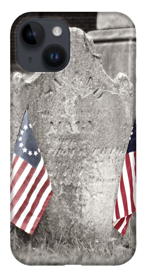 Military Grave iPhone 14 Case featuring the photograph Military Grave by Dark Whimsy