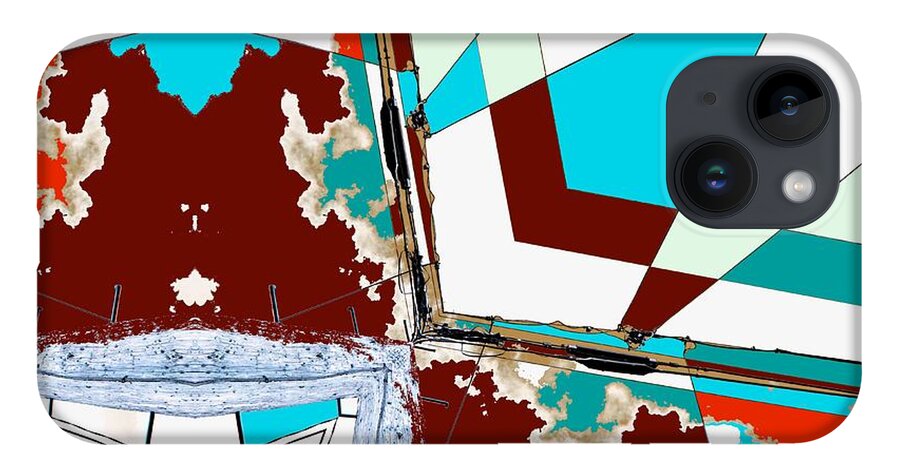 Abstract iPhone 14 Case featuring the photograph Miscommunications by Laureen Murtha Menzl