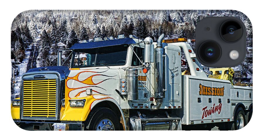 Trucks iPhone 14 Case featuring the photograph Mission Towing's Big Wrecker by Randy Harris