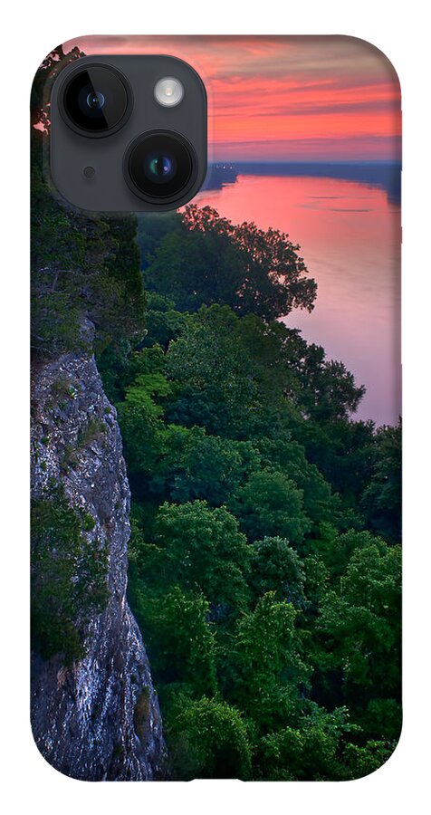 2009 iPhone 14 Case featuring the photograph Missouri River Bluffs by Robert Charity