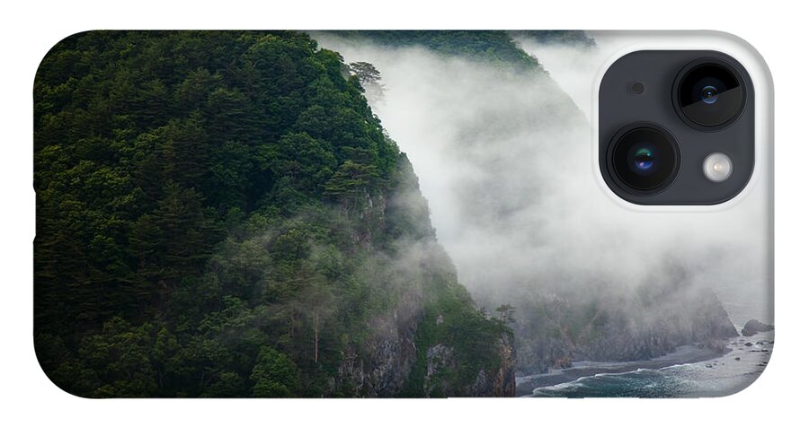 Cloud iPhone 14 Case featuring the photograph Mist over Kitayamazaki by Brad Brizek