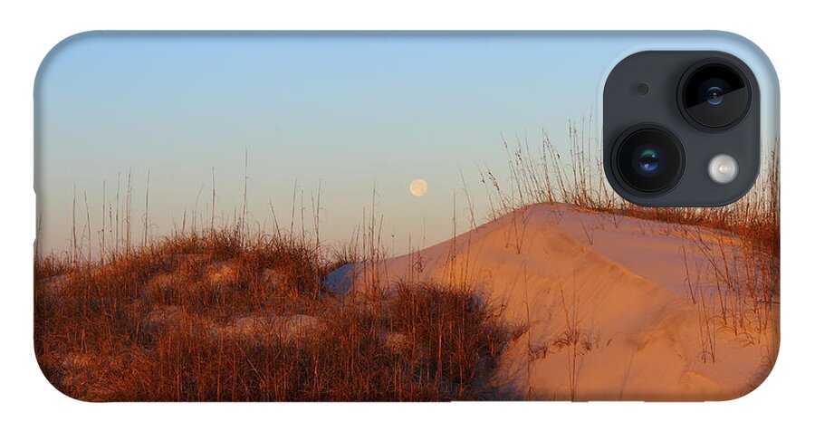 Moon iPhone 14 Case featuring the photograph Moon Over Dunes by Andre Turner