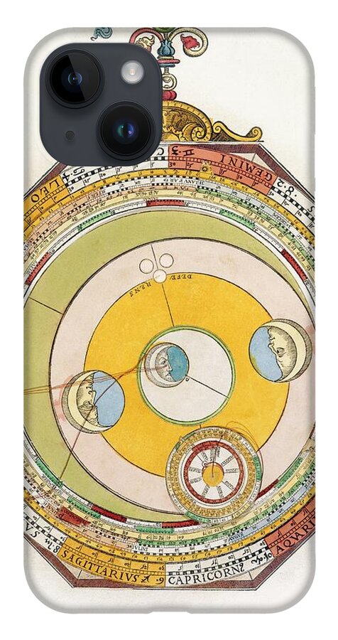 Moon iPhone 14 Case featuring the photograph Moon Wheel Chart by Royal Astronomical Society/science Photo Library