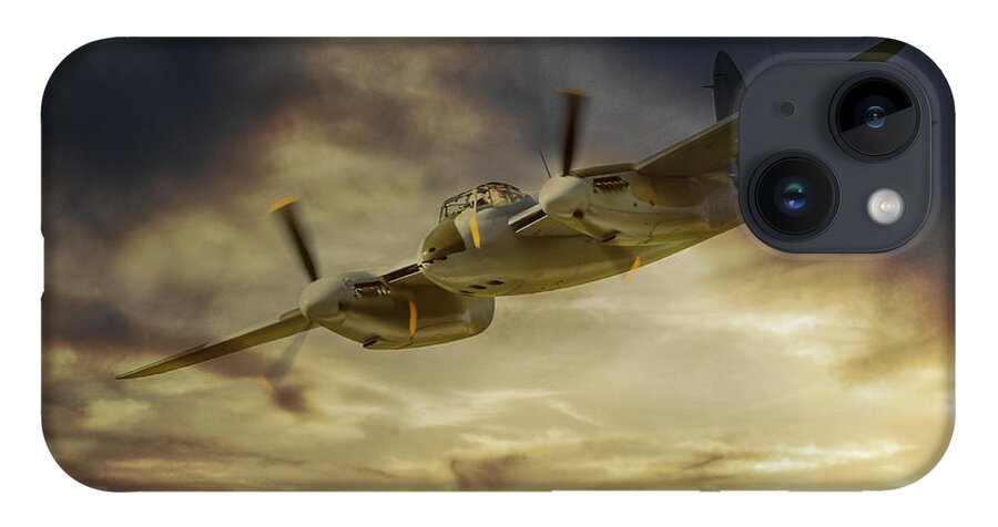 De Havilland Mosquito iPhone Case featuring the digital art Mosquito by Airpower Art