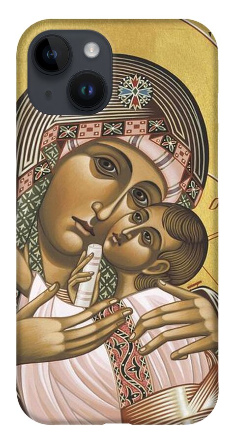 Mother Of God iPhone 14 Case featuring the painting Mother of Fairest Love 053 by William Hart McNichols
