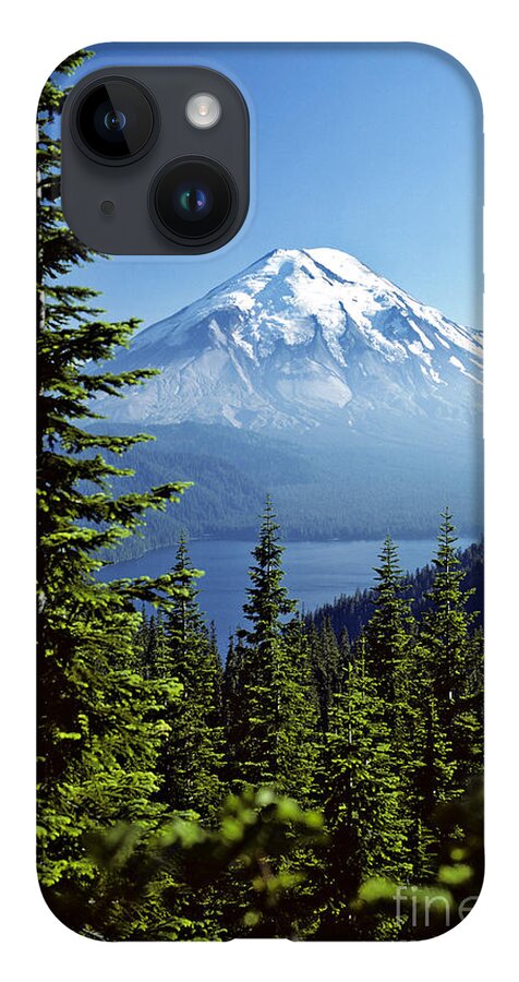 Mount St. Helens iPhone Case featuring the photograph Mount St. Helens And Spirit Lake by Thomas & Pat Leeson