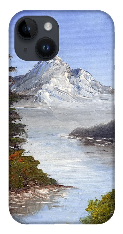 Mountain iPhone 14 Case featuring the painting Mountain Region by Michelle Bien