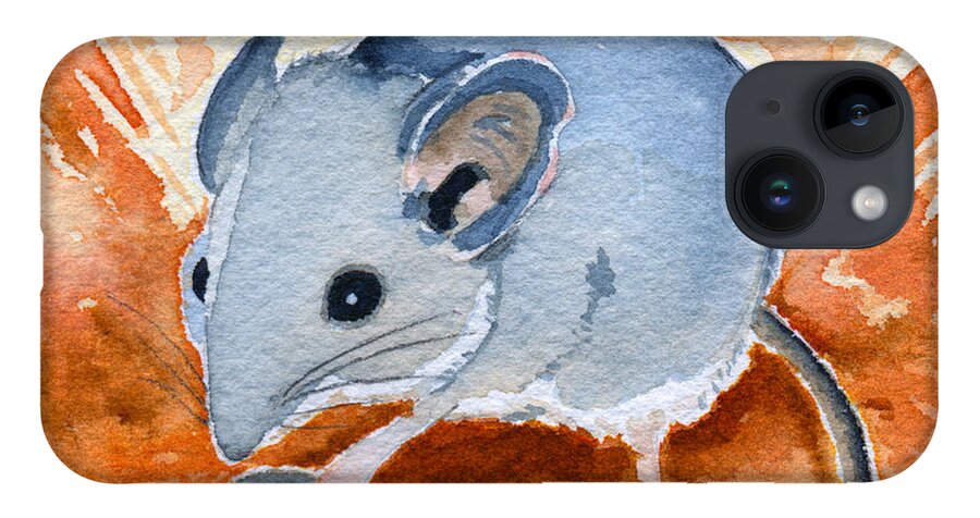 Mouse iPhone 14 Case featuring the painting Mouse by Katherine Miller