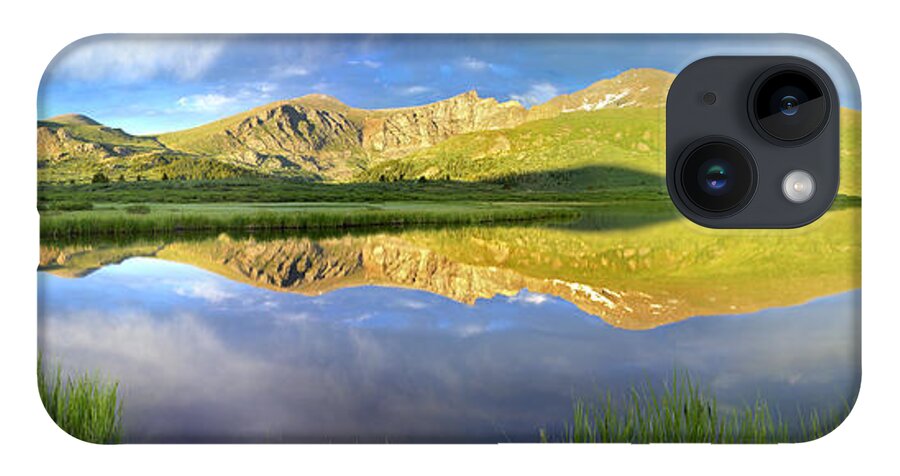 Feb0514 iPhone 14 Case featuring the photograph Mt Bierstadt From Guanella Pass Colorado by Tim Fitzharris
