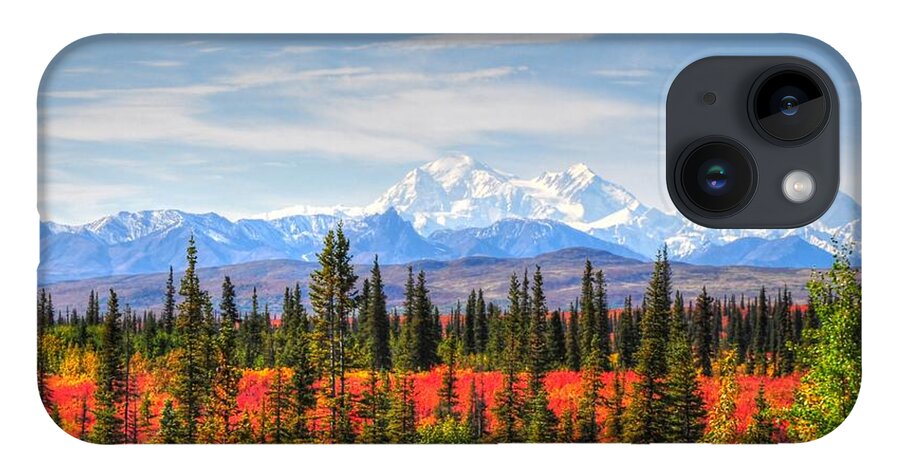 Mt Mckinley iPhone Case featuring the photograph Mt McKinley in the Autumn - Alaska by Bruce Friedman