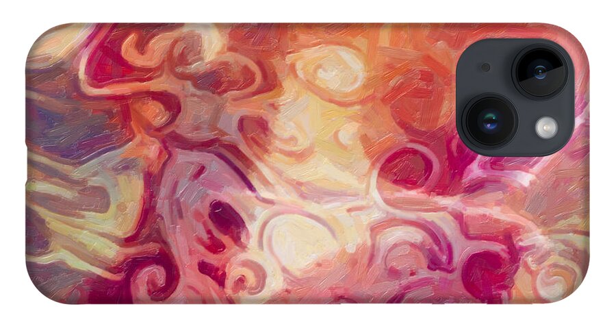 Mysterious iPhone 14 Case featuring the painting Mysterious Beauty by Omaste Witkowski
